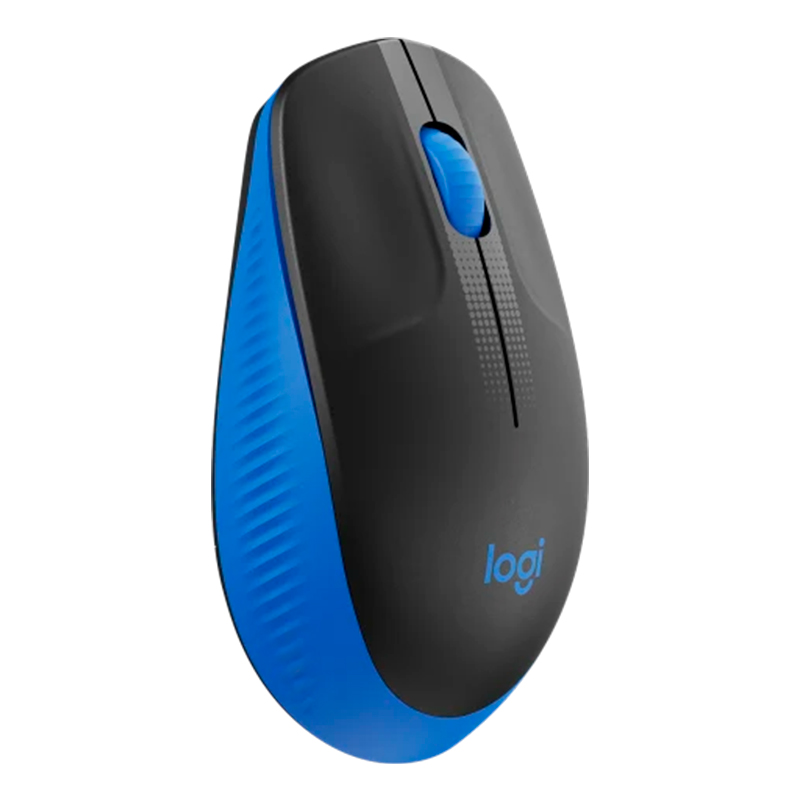 Mouse Inalámbrico Logitech M190 1000DPI Negro/Azul 2
