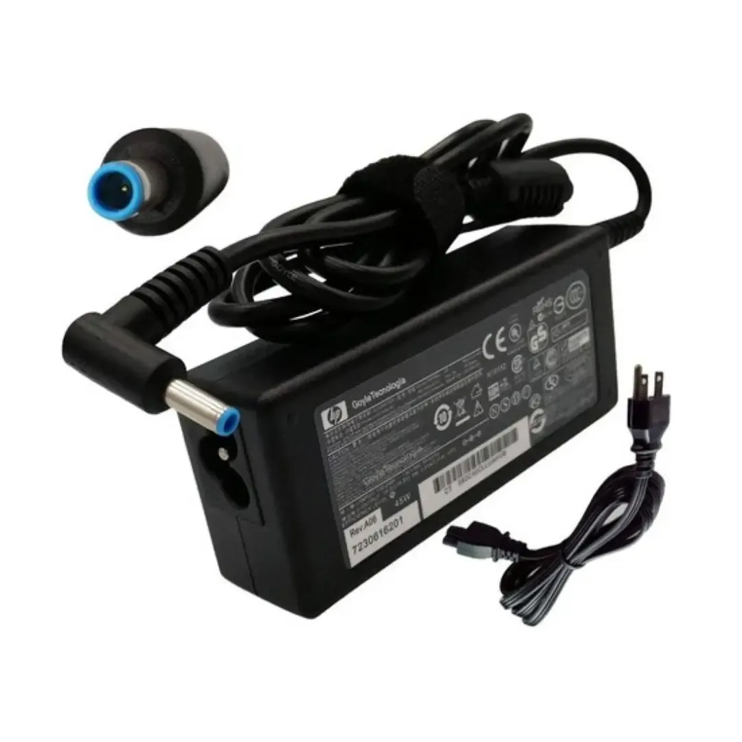 cargador HP 45W punta delgada original 3