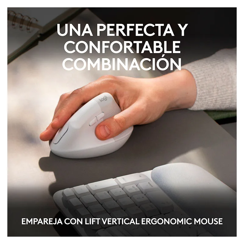 Teclado Inalámbrico Logitech Wave Keys Blanco Español 4