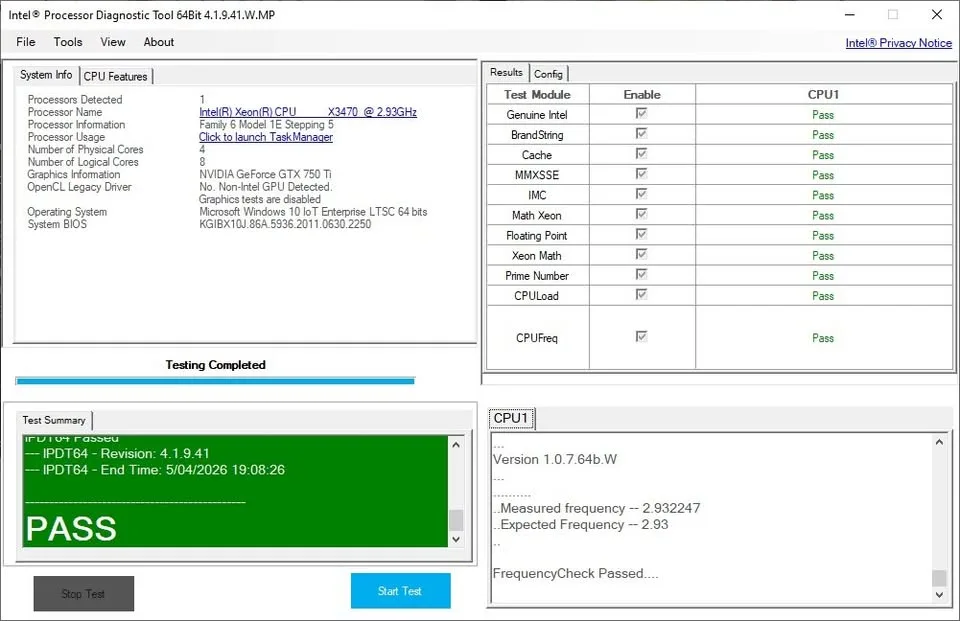 CPU Intel Xeon x3470 3