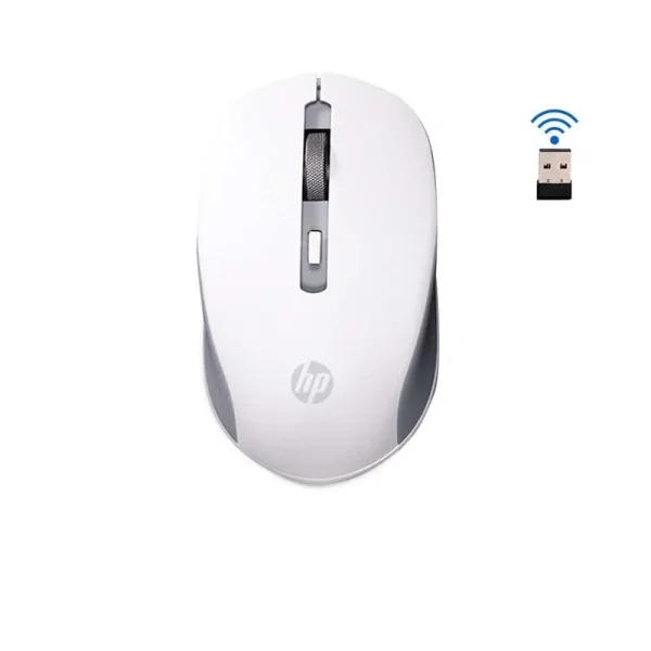 Mouse silencioso HP S1000 Plus óptico silencioso 2.4Ghz sem fio 1600DPI