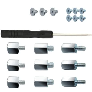 Kit de tornillos para SSD M.2, tornillos Nvme M2 adecuados para Asus ASRock Gigabyte MSI Motherboard y SSD Nvme