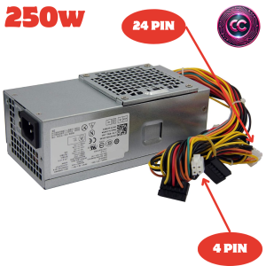 Fuente de alimentación PSU para DELL Optiplex 390 790 990 3010 DT Inspiron 530s 537s 545s 545s 546s 560s 570s 580s 580s s Vostro 2 Sistemas Slim DT Studio 540s 00s