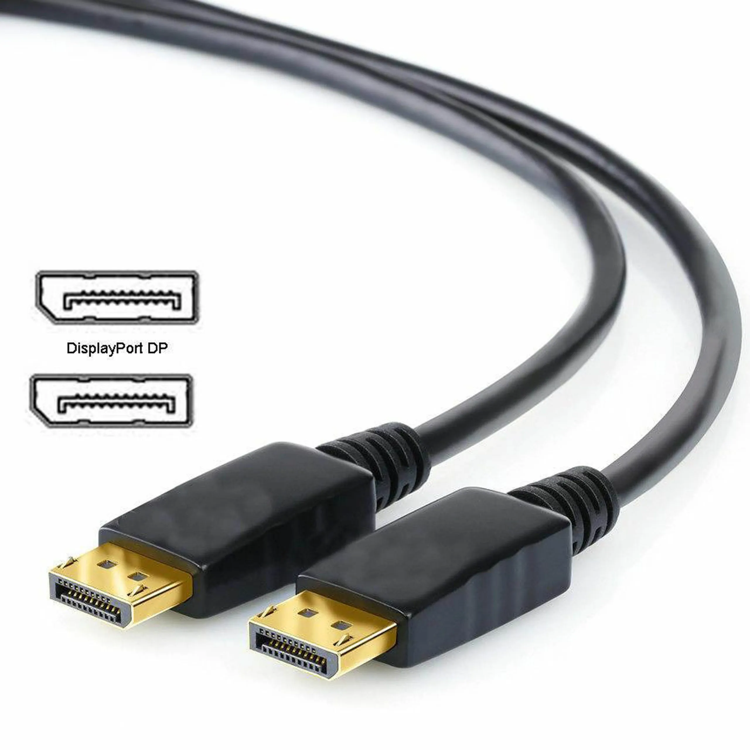 CABLE DISPLAY PORT MACHO-MACHO DE 20 PINES 1.80MTS 1080P ETOUCH