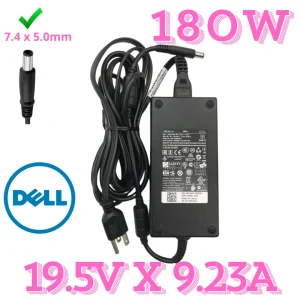 Cargador Dell Original 180W 19.5V 9.23A para XPS, Alienware y Precision | Entrega en Guatemala