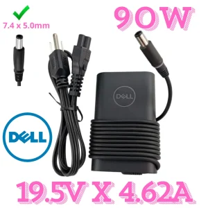 Cargador Dell Original 90W 19.5V 4.62A con Pin Central | Inspiron, Latitude, Precision | Guatemala