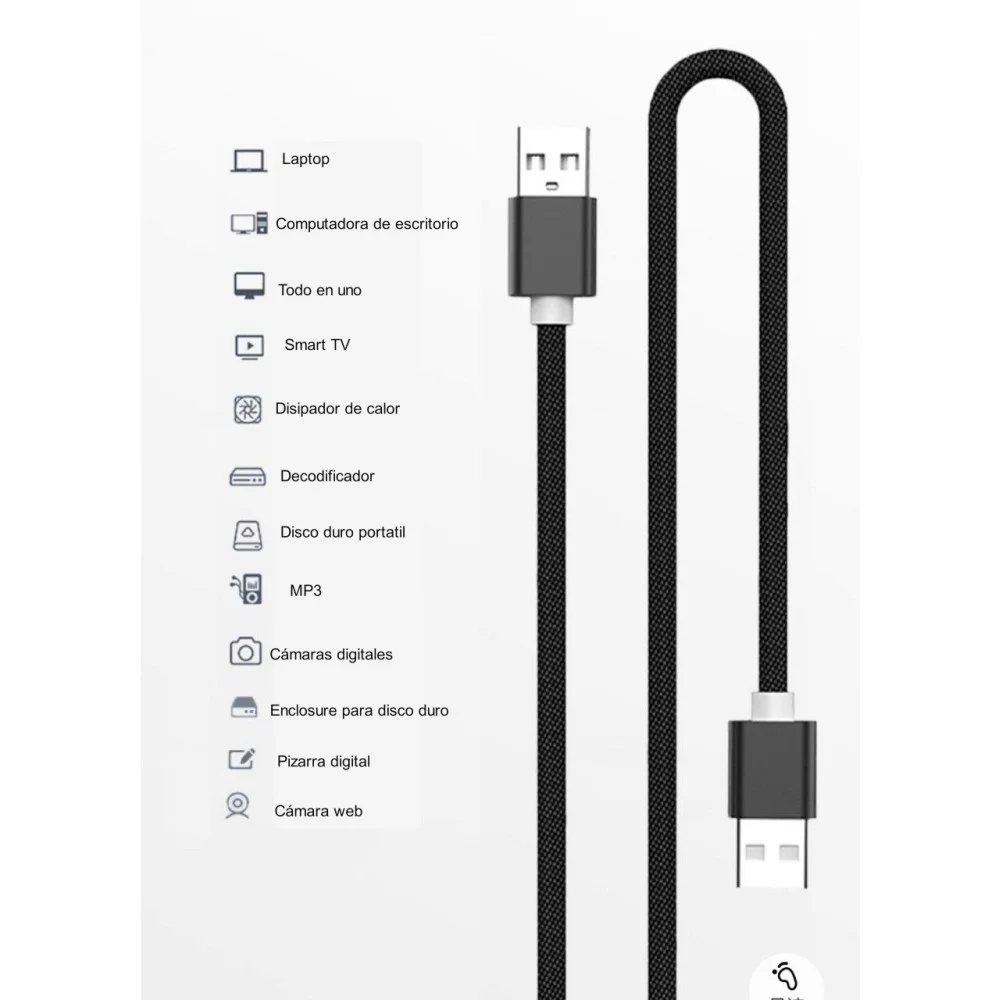 Cable USB Macho a macho 6