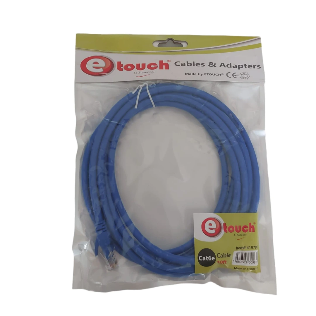 CABLE DE RED CAT6e 10FT 3MTS ETOUCH