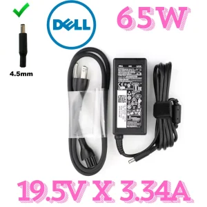 Cargador Dell Original Punta Delgada 65W 19.5V 3.34A para Laptop | Entregas en Guatemala