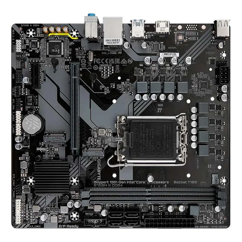 Motherboard Gigabyte B760M K LGA1700 12th, 13th y 14th Gen 2xDDR4 Micro-ATX
