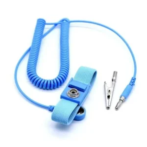 Pulsera Antiestática, Ajustable – Celeste