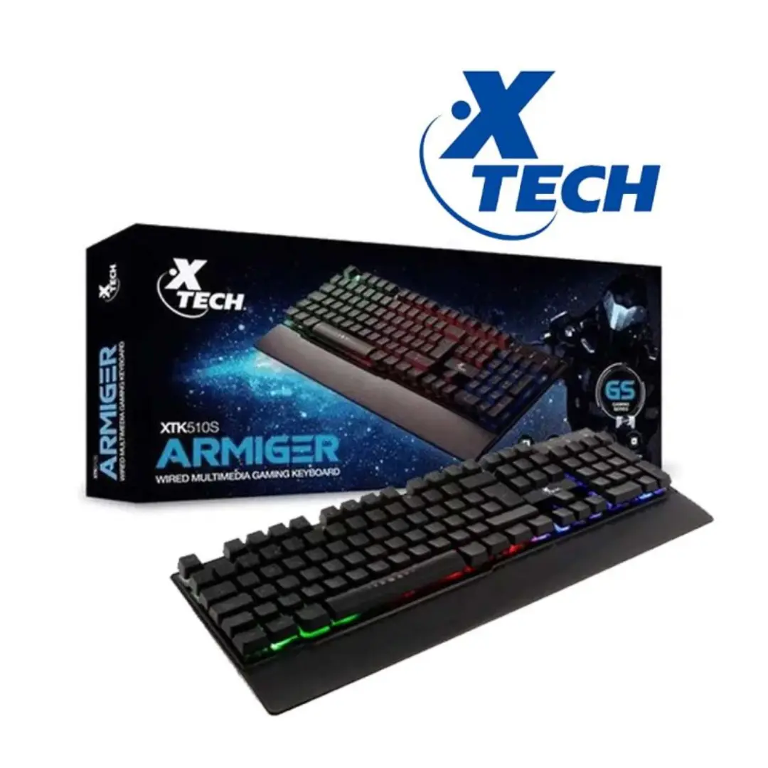 Teclado para Gaming Xtech XTK-510S – Español – Iluminación LED Multi-color con efectos de luz