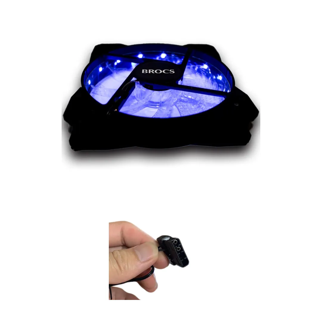 BROCS, Ventilador, Azul para cases