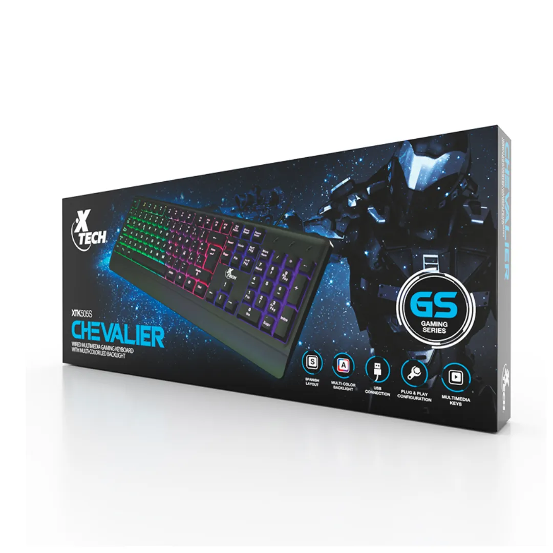 Xtech Chevalier – Teclado Gaming Multimedia Retroiluminado