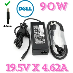 Cargador Dell Original 90W 19.5V 4.62A Punta Delgada | Para Inspiron, XPS, Latitude | Guatemala
