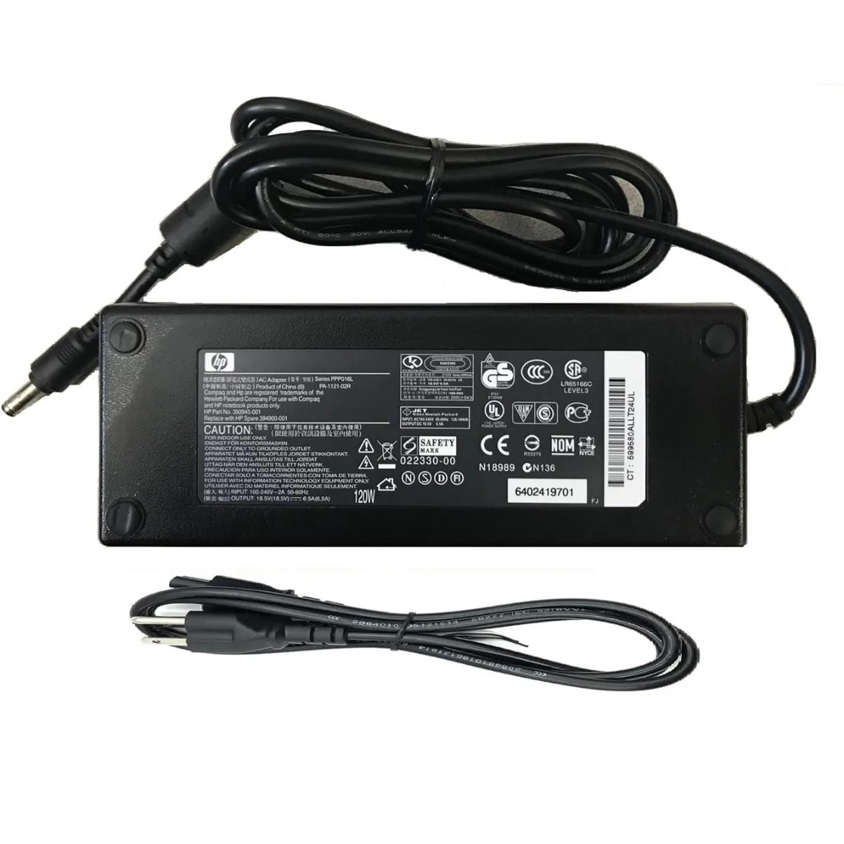 Cargador Original HP Envy 15 / 17 | 120W 18.5V 6.5A Punta Azul Guatemala