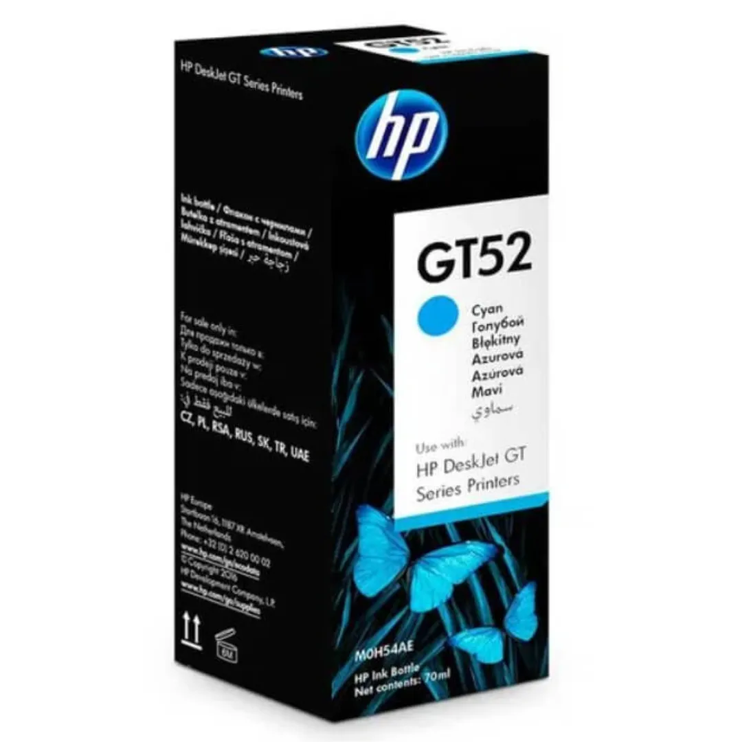 Botella de Tinta HP GT52 Cian 70ml