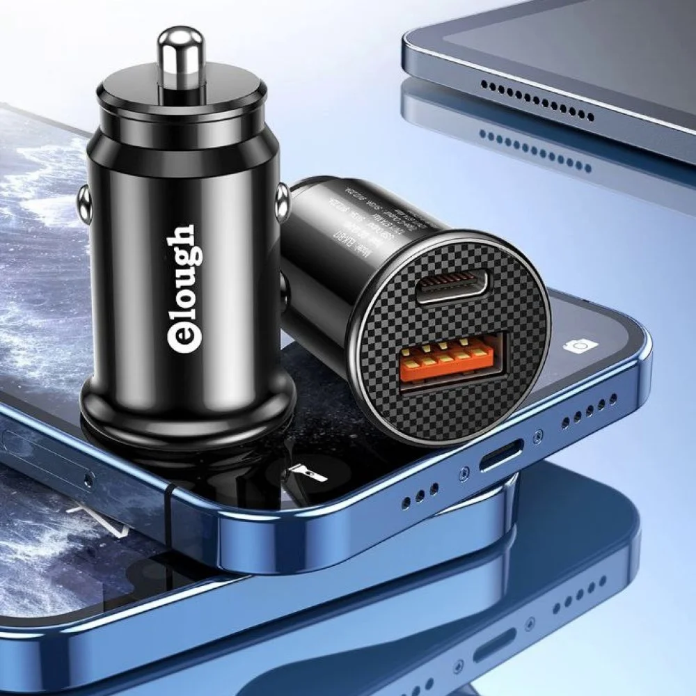 Cargador para carro de Carga rápida tipo C + USB