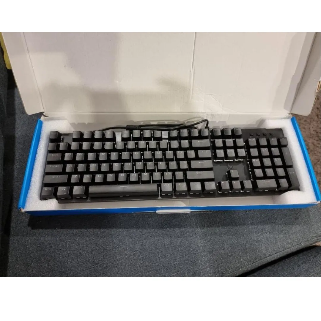 Teclado Mecánico Gaming para juegos HP GK100F SWITCHES BLUE, RETROILUMINADO