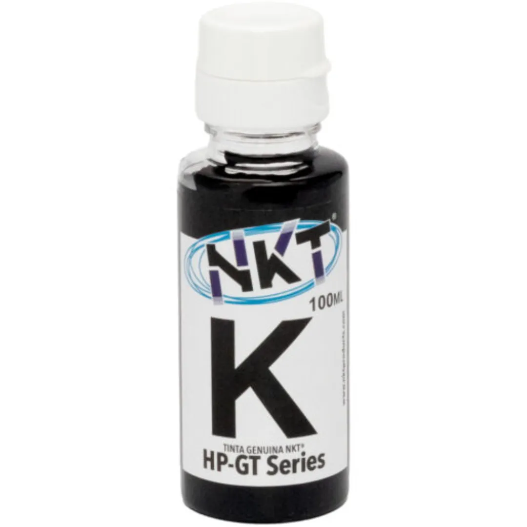 TINTA NKT BLACK PARA HP 100ML SERIE ¨GT ¨