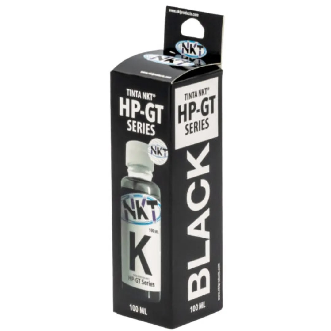 TINTA NKT BLACK PARA HP 100ML SERIE ¨GT ¨