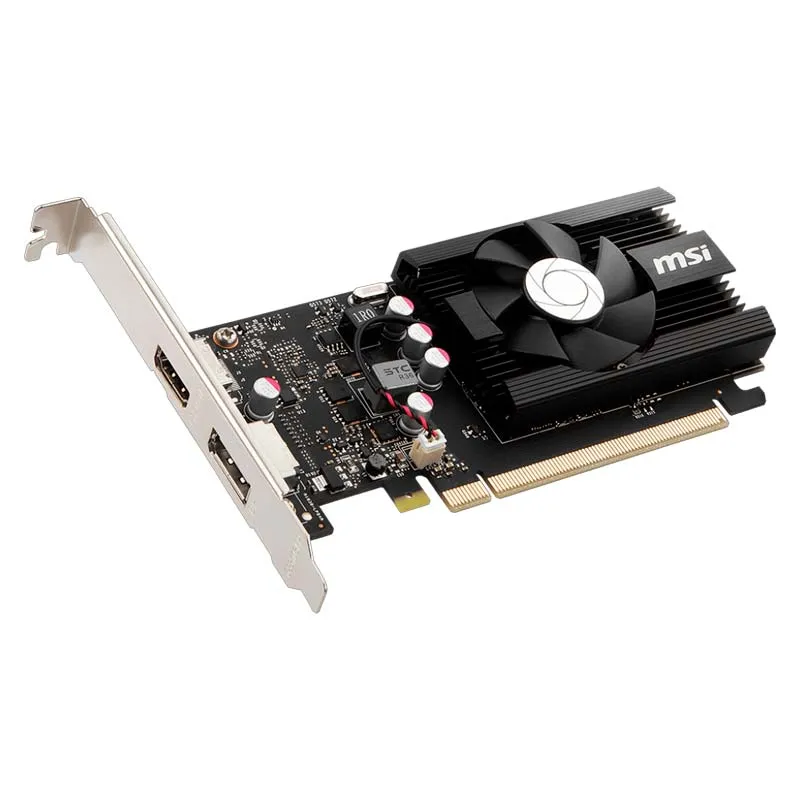 Tarjeta de Video 4GB DDR4  MSI GeForce GT1030 4GD4 bajo perfil OC