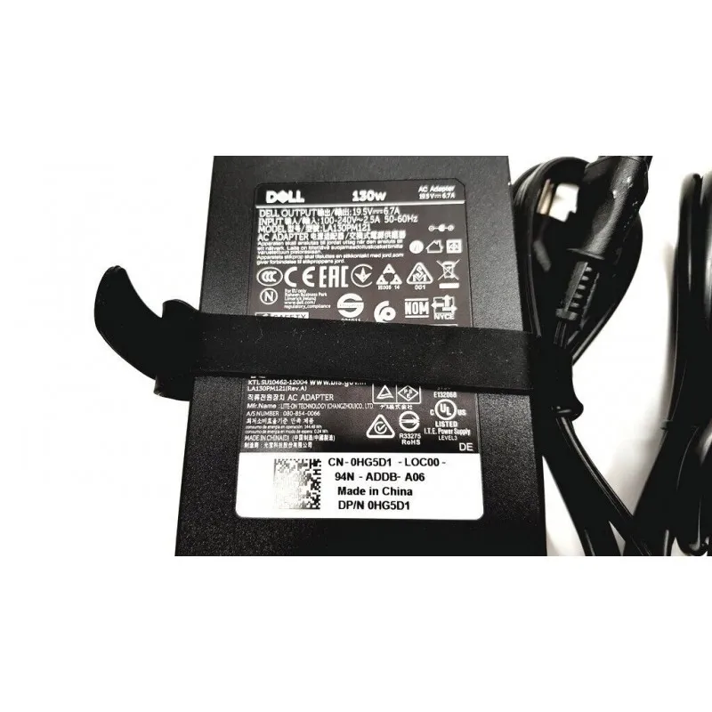 Cargador Dell Original 130W 19.5V 6.7A para Laptop XPS, Precision y más | Envíos en Guatemala