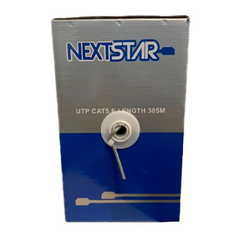 Bobina de Cable de Red NextStar Cat5E Interior 1000ft Gris