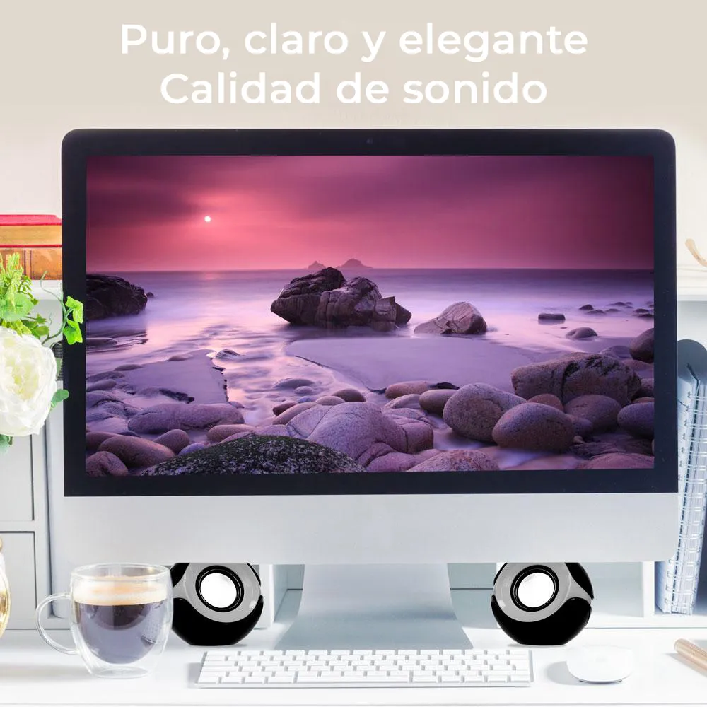 Bocina 2.0 Argom ORBIT USB/3,5mm 3W Azul-Negro