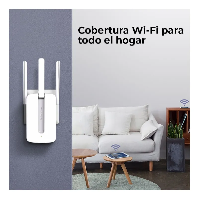 Extensor Wi-Fi Mercusys MW300RE 300Mbps MIMO 3 Antenas