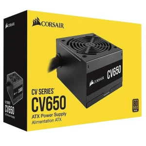 Fuente de Poder 650W Reales 80 Plus Bronze Corsair CV650