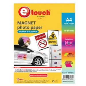 Papel foto matte a4 magnetico exterior e interior etouch