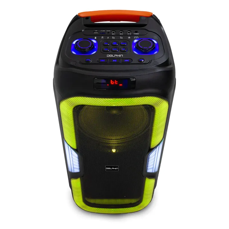 Bocina Dolphin SP-1060RBT Party Speaker Dual 10″ Bluetooth 3100W Negro