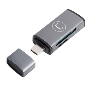 Lector de Tarjetas UnnoTekno USB-C 3.0 Universal Gris