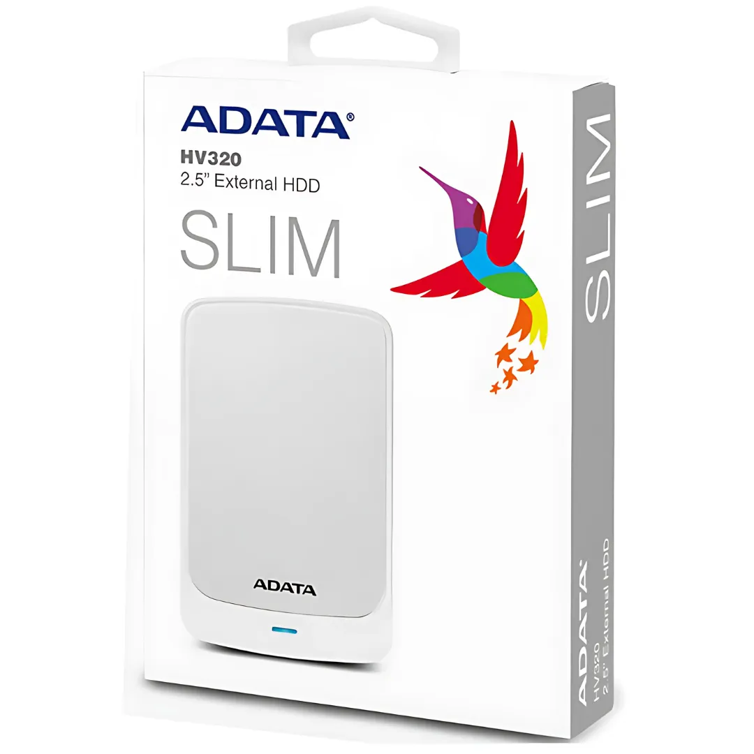 DISCO EXTERNO ADATA HV320 1TB BLANCO AHV3201TU31-CWH