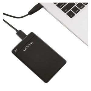 Enclosure 2.5″ Unno Tekno SATA a USB 2.0 Negro