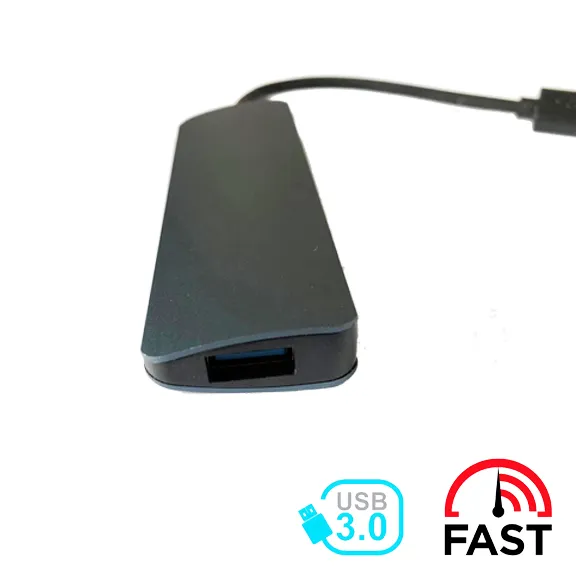 HUB 4 PUERTOS USB 3.0 HIGH SPEED ETOUCH