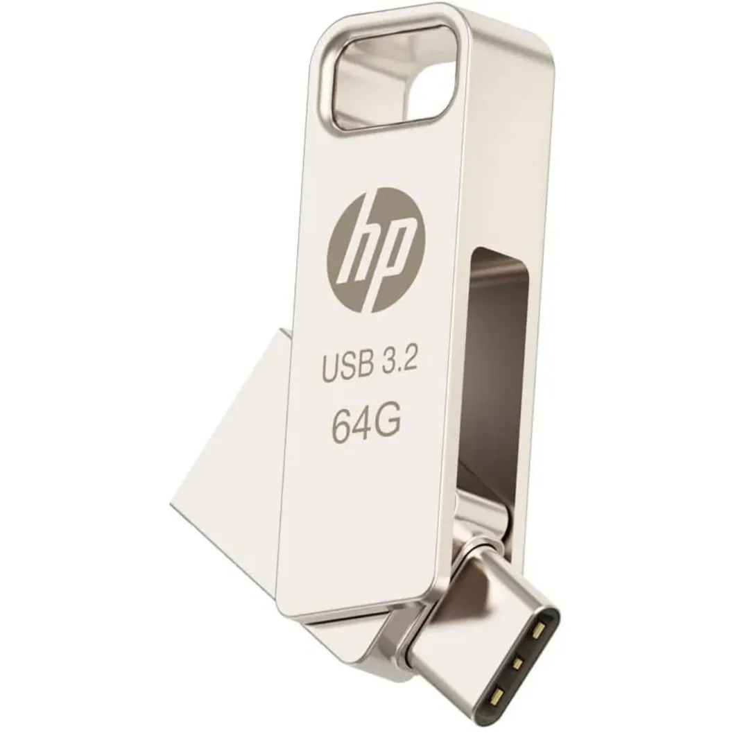 💾 HP X206C – Memoria USB Dual 64GB (USB 3.2 Tipo A + Tipo C)