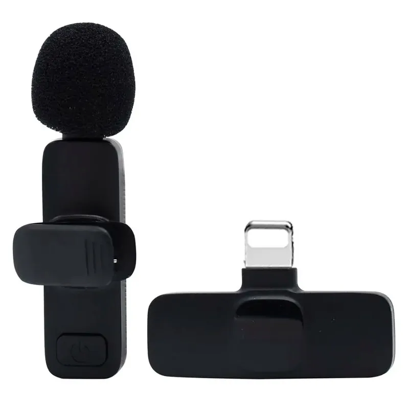 Micrófono de Solapa VTA+ Inalámbrico Lightning con Gancho Negro
