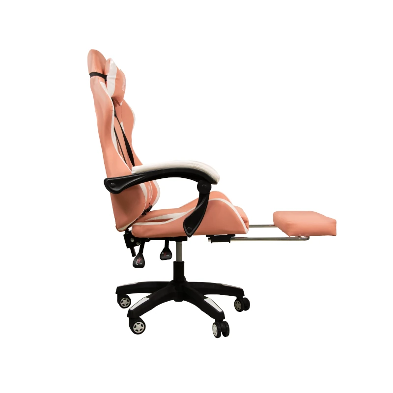 Silla Gaming Max Rosa 220Lb Con Reposa Pies Nenotech