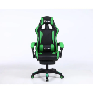 Silla Gaming Max Negro-Verde 220Lb GL2 Con Reposa Pies Nenotech
