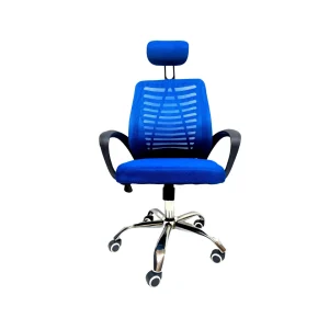 SILLA EJECUTIVA CON APOYACABEZA 9102 AZUL