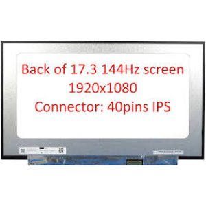 Pantalla LED 17.3 slim 40 pines micro bordes, FHD 1920 x 1080, SPARE N173HCE-G33 REV C6 Innolux 144Hz