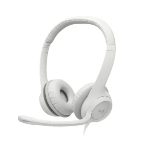 Headset Logitech H390 con Conexión USB y Micrófono (Blanco)