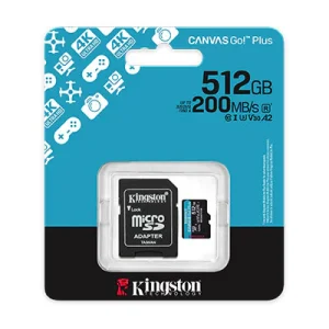 Memoria MicroSD 512GB Clase 10 – U3 Canvas Go Plus