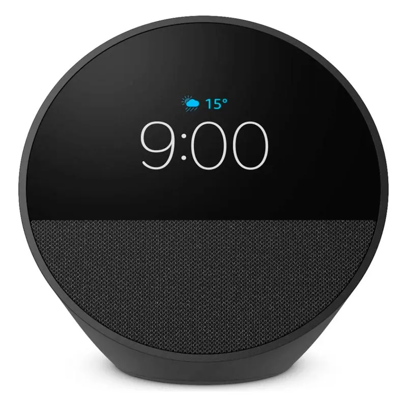 Bocina Inteligente Amazon Echo Spot Smart Negro Con Alexa