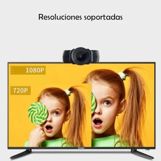 Cámara web 1080P res 1920*1080, 1280*720