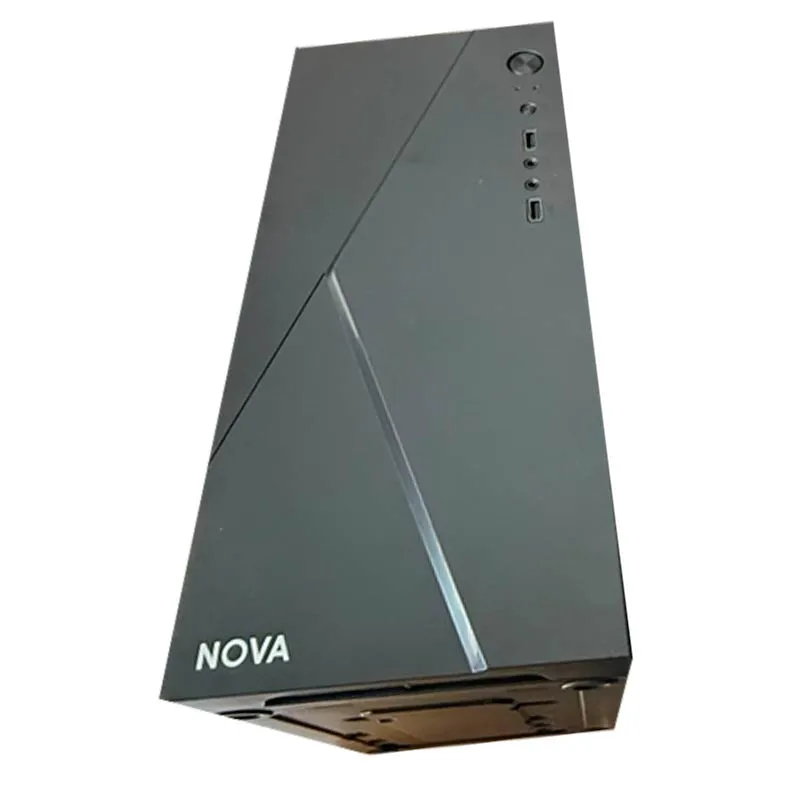 Case KME CM04Q1RA003C NOVA Media Torre Micro ATX Negro + Fuente de Poder 600W