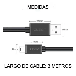 CABLE Mini USB JASOZ
