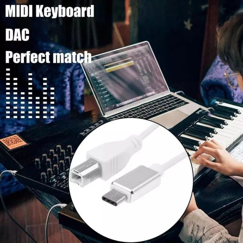 USB B MIDI a Tipo C